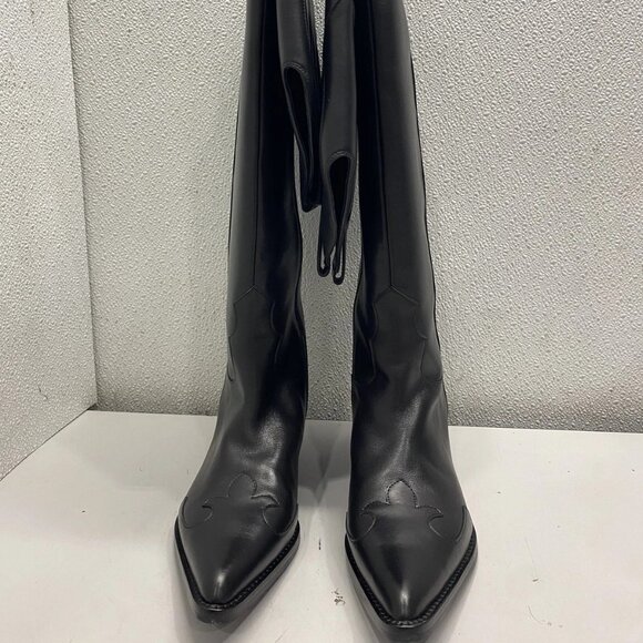 NEW RAYE Women’s Denisse Boot – Black Size 7 – Pointed Toe, Knee High - Picture 1 of 6